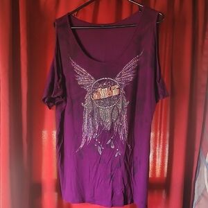 Harley-Davidson Purple Winged Emblem Tee